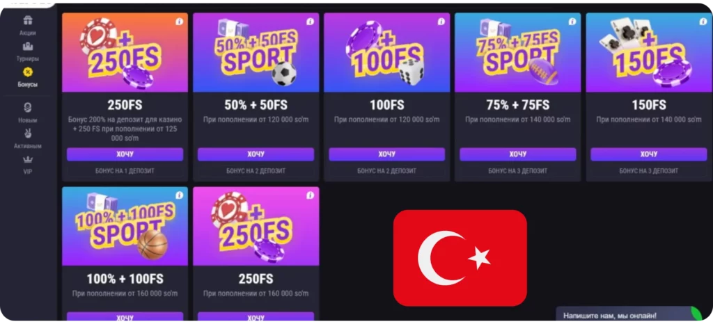 BetAndreas'ta Yatırım Bonusları